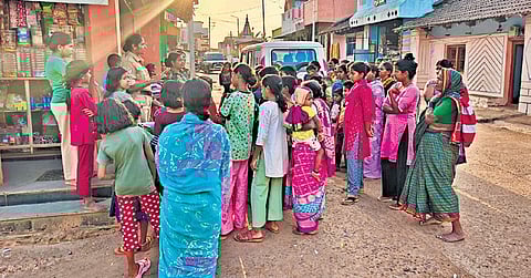 The women police squad from ‘Akka Pade’ create awareness among women about their rights and laws for their protection 