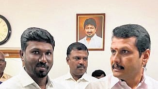 Photo on K Vijayan’s X account that shows him with Senthil Balaji 