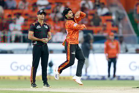 Shivang Kumar in action during an IPL match