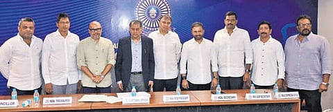Rao Venkata Sujay Krishna Ranga Rao from Vizianagaram District Cricket Association and M Surendra Varma from Kurnool Blues Cricket Club were elected as members for overseeing the 2026 APL season.