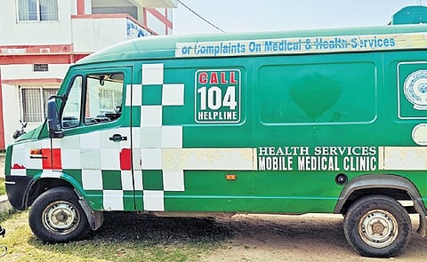 The 104 MMUs operating across the State visits villages and distributes medicines to patients 