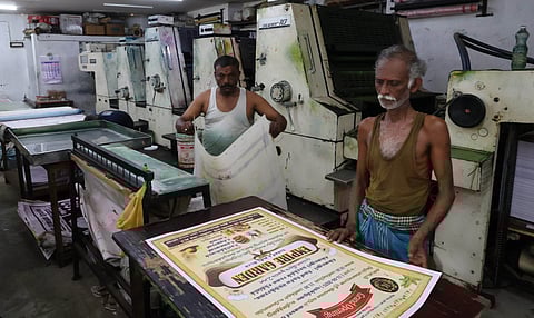With stricter norms and rise of digital campaigns, demand for posters and pamphlets has dropped sharply, leaving many printing units and workers without orders