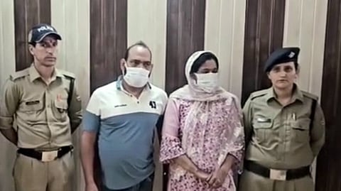 Both individuals have been booked under stringent sections of the law, and authorities are currently interrogating them.