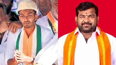 Congress’s Samarth Shamanur Mallikarjun (L) and BJP’s Srinivas T Daskariyappa.