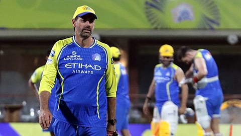 Stephen Fleming at the MA Chidambaram Stadium on Friday