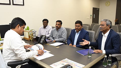 CII delegation met MSME minister Kondapalli Srinivas on Thursday. 