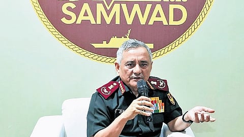 Chief Of Defence Staff General  Anil Chauhan addresses Ran Samwad 2026 at Air Force Technical college in Bengaluru on Friday.