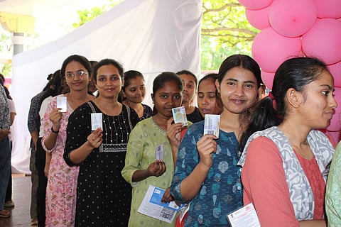 Bagalkot witnessed good polling from the beginning- it registered 11.87% at 9 am and 65.68 % at 5 pm compared to Davanagere South that witnessed 9.01% and 63.04% respectively.