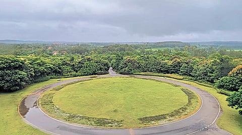 Monks of Eco Nalanda work in the fields every week to gain practical knowledge about the environment
