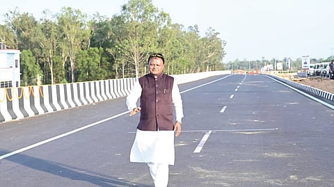 CM Mohan Charan Majhi takes a walk on NH-20