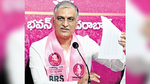 BRS leader T Harish Rao 