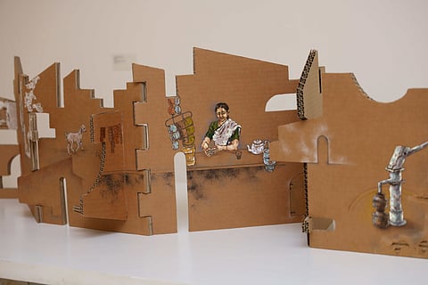 One of the works from ‘Narratives in Transit’