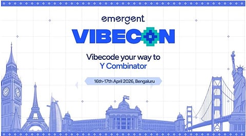 Emergent will host VibeCon India in Bengaluru on April 16–17, marking the first time its flagship selection-led hackathon is being held in India