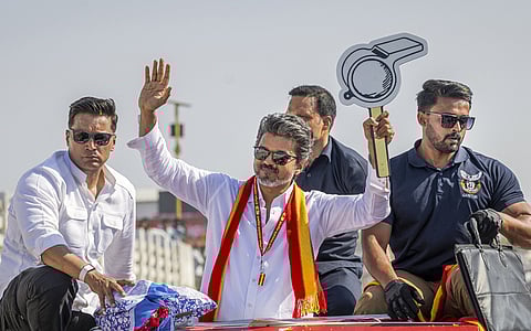 Tamilaga Vettri Kazhagam (TVK) chief Vijay.