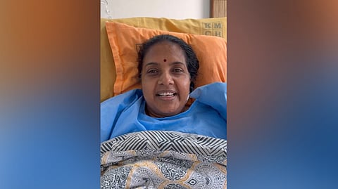 BJP North Constituency Candidate Vanathi Srinivasan who has been hospitalised for health complications, released a video on her social media account thanking the people who are working for her.