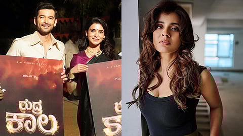 Diganth and Samantha Ruth Prabhu (L), Hebbah Patel (R)