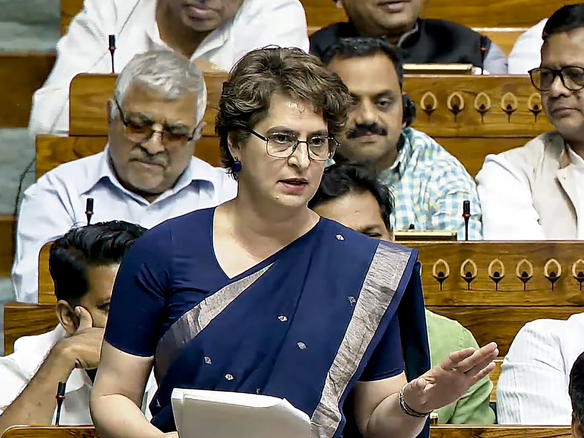 If Constitution amendment bill is passed, democracy will be finished in India: Priyanka Gandhi