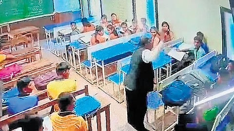 Video grab of the incident