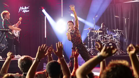 American singer-songwriter, David Anthony Burke, aka D4vd, performs on the Casino stage during the 58th Montreux Jazz Festival (MJF), in Montreux, Switzerland, July 19, 2024.