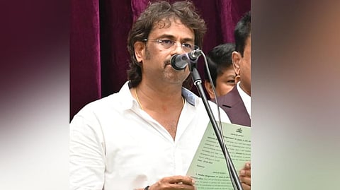 Karnataka Primary and Secondary Education Minister  Madhu Bangarappa.