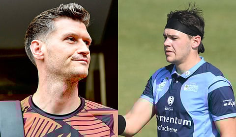 David Payne (L) & Gerald Coetzee 