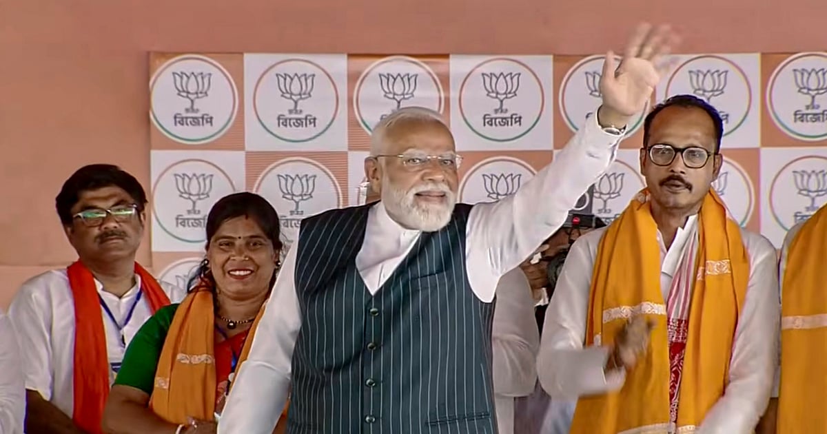 TMC-Congress Conspired to Block Women’s Quota Bill: PM Modi in Bankura