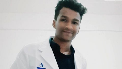 Nithin Raj, a first-year dental student from Uzhamalakkal, who passed away at Anjarakandy Dental College in Kannur district.