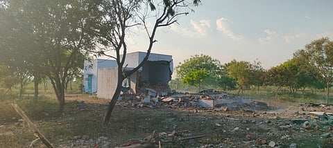 According to reports, a massive explosion had ripped through a fireworks manufacturing unit, triggering a major fire and causing widespread devastation in the surrounding area. 