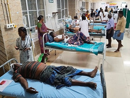 At least 23 workers were killed and more than 12 were injured in the explosion at the Vanaja fireworks unit in Virudhunagar's Kattanarpatti village on Sunday. 