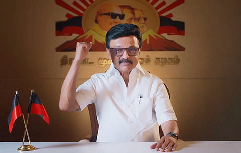 Tamil Nadu Chief Minister MK Stalin speaks on the last day of campaigning ahead of the state Assembly elections