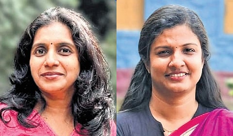 Dr Binsi P K of the Central Institute of Fisheries Technology, Kochi (L) and Dr Sobi K Chacko, Catholicate College, Pathanamthitta.