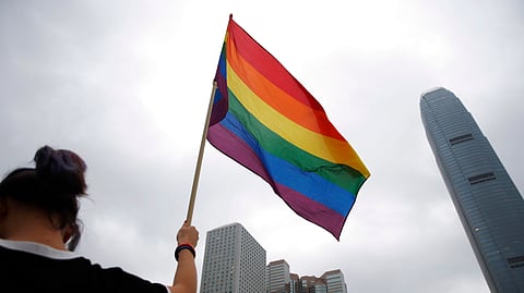 Pride flag used for representation purposes only.