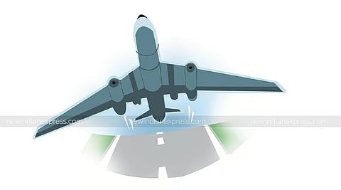 The Fly91 flight was supposed to arrive at Hubballi at 8.15 pm, but it failed due to heavy rain accompanied by gusty wind and hailstorm. 