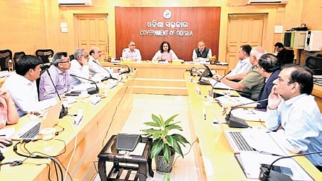 Chief secretary Anu Garg chairing the board meeting of TP discoms at Lok Seva Bhawan