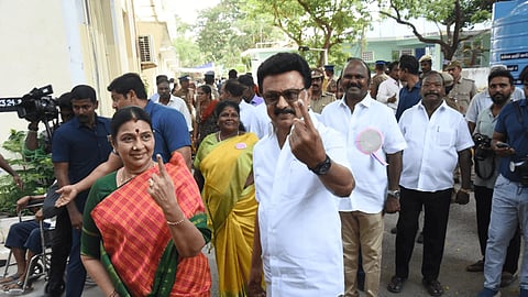 Political leaders, celebrities, and citizens cast their votes in the State Assembly elections in Tamil Nadu and West Bengal.
