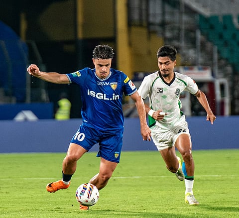 Inigo Martin in action for Chennaiyin FC