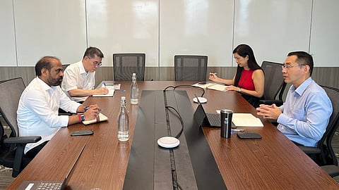 Minister Satyakumar Yadav met Dr Y.Y. Teo, Director of the Public Health Department at the National University of Singapore, to discuss strengthening the state's healthcare system to global standards.