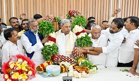 A delegation led by Minister RB Timmapur, former Minister H Anjaneya, and MLAs from the community met Chief Minister Siddaramaiah at his Kaveri residence and congratulated him for resolving the internal reservation demand.