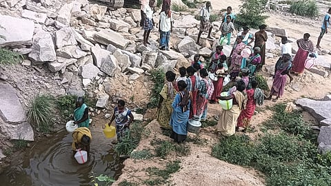 Villagers allege that the groundwater table has depleted and the farmers in the village are unable to cultivate their crops.