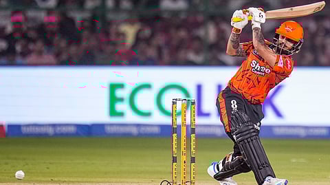  Sunrisers Hyderabad's Ishan Kishan plays a shot during the Indian Premier League (2026) T20 cricket match between Rajasthan Royals and Sunrisers Hyderabad, in Jaipur, Rajasthan, Saturday, April 25, 2026.