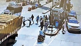 The alleged assault was recorded on CCTV cameras installed at the toll plaza.