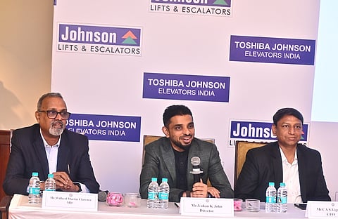 (Left to Right) Mr. Wilfred Martin Clarence, Managing Director Of TJEI, Mr. Yohan K John, Director, Mr. CA S. Vasanth, CFO