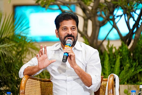 Chief Minister A.Revanth Reddy  during the Inauguration of "The Hospital of Gratitude" of Apollo Hospitals at Financial District on Monday