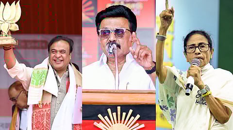 The Axis My India exit poll indicates a strong showing for incumbent forces in several key states.