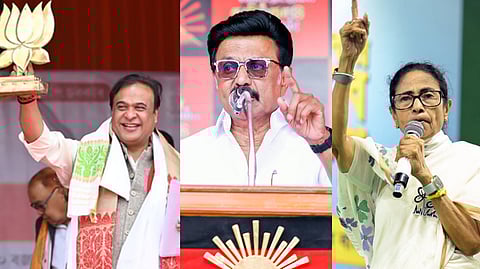 The Axis My India exit poll indicates a strong showing for incumbent forces in several key states.