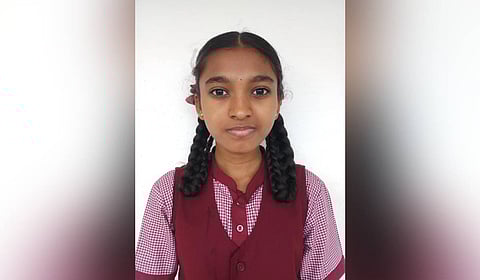 Manasa, a visually impaired student from Rangarao Memorial School for Differently Abled (RMSD) in Mysuru