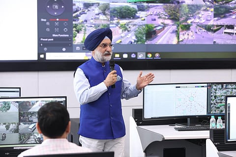 Taranjit Singh Sandhu visited the Integrated Command and Control Centre (ICCC) of the New Delhi Municipal Council