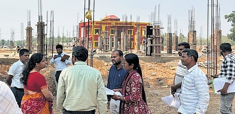 Rural Development commissioner Yamini Sarangi with officials in Malkangiri