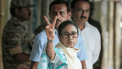 Voters wait in a queue to cast their votes during the second phase of the West Bengal Assembly elections in Kolkata on Wednesday, April 29, 2026.