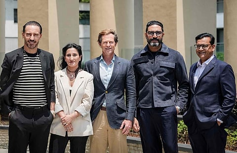 Faf du Plessis (L) will co-own the Rotterdam-based franchise with Jonty Rhodes and lead them in the inaugural season